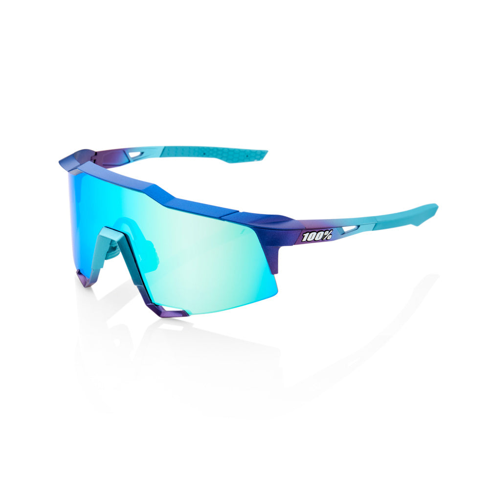 Lunette SpeedCraft Metallic Mat Into the Fade avec Lentille Bleu Topaz Miroir