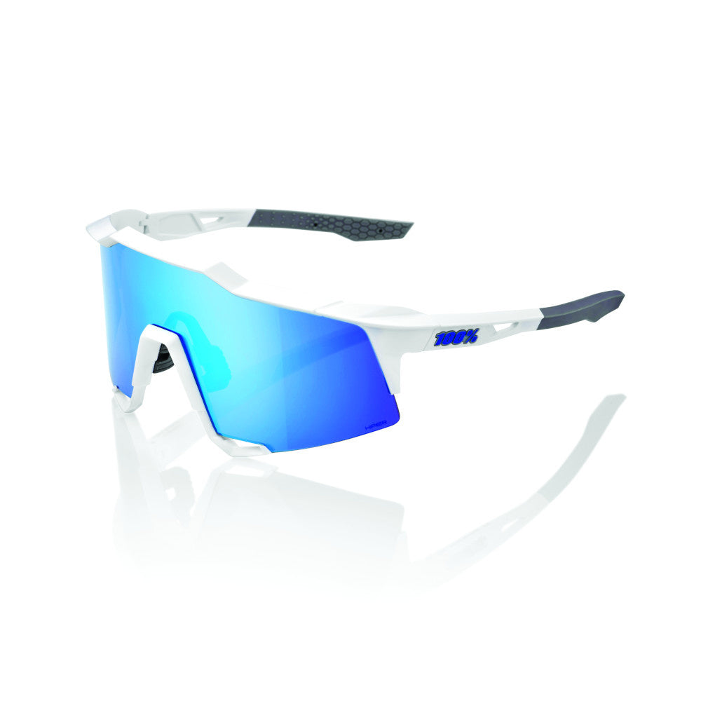 Lunette SpeedCraft Blanc Mat avec Lentille Hiper Bleu Multilayer Miroir