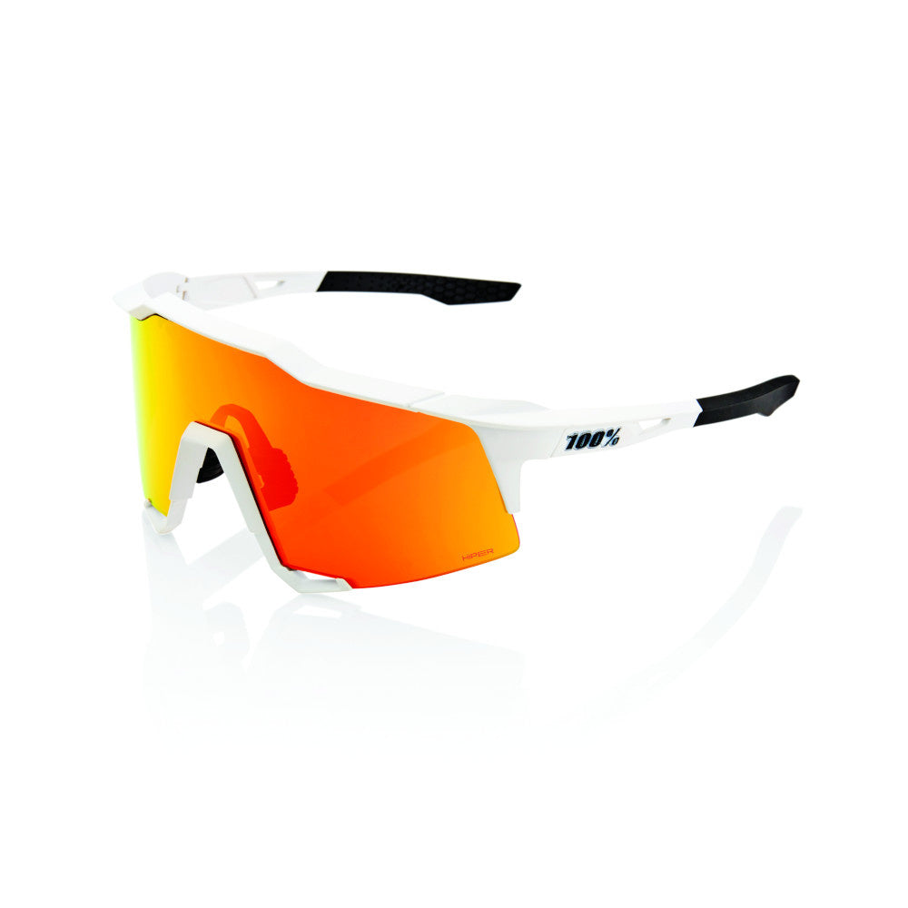 Lunette SpeedCraft Soft Tact Blanc avec Lentille Rouge Hiper Multilayer Miroir