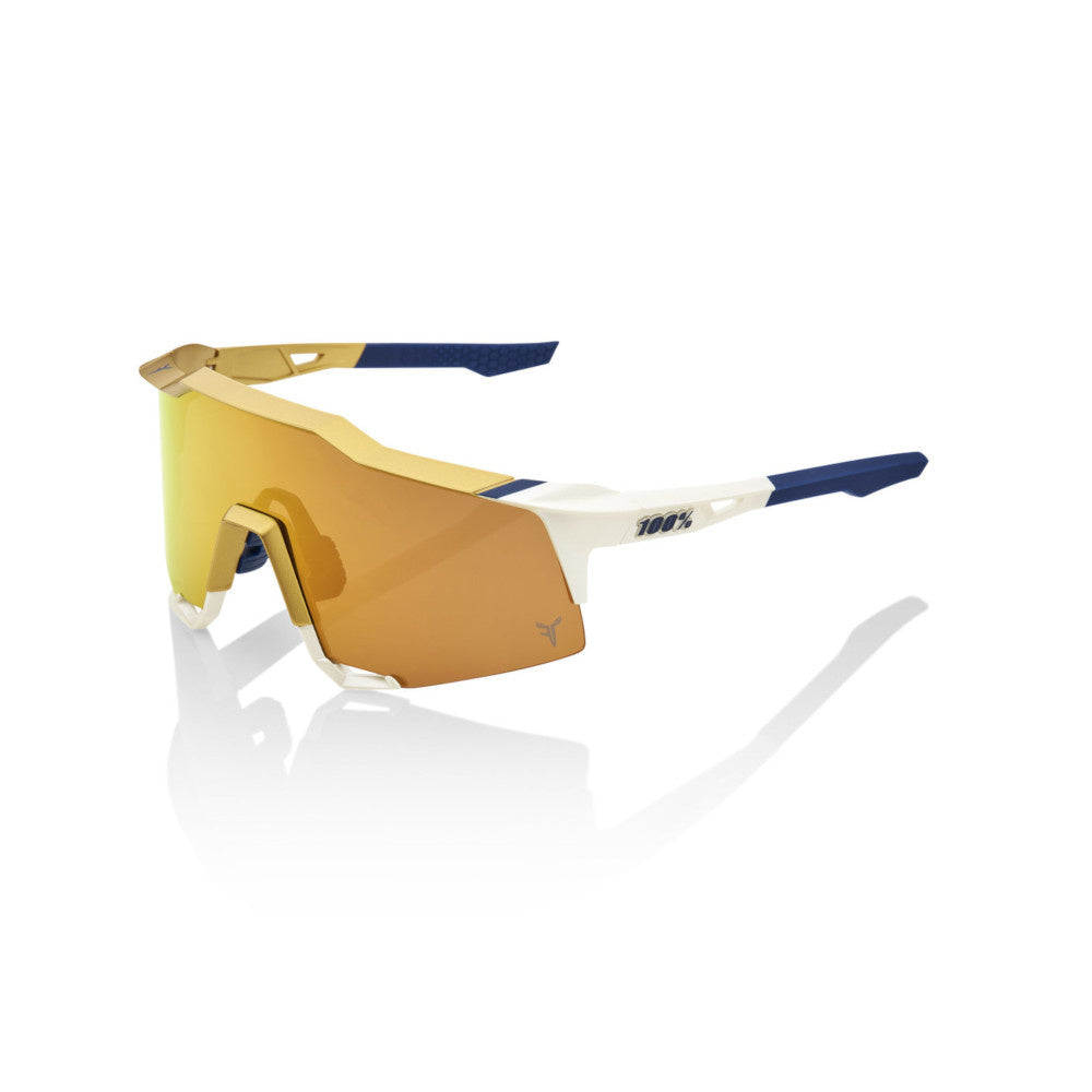 Lunette Speedcraft Tatis Jr Blanc/Or avec Lentille Or Miroir