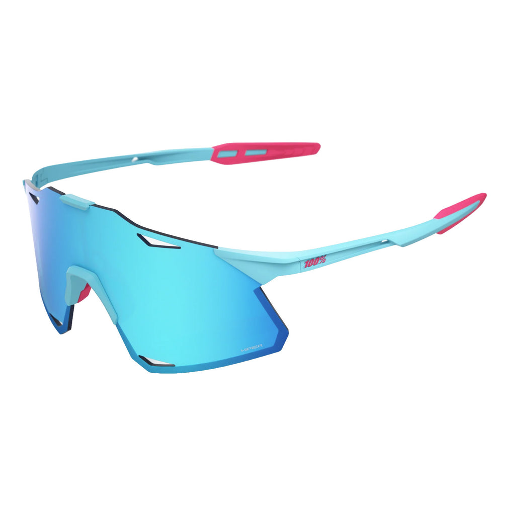 100% Lunettes de Soleil HYPERCRAFT Tatis 4 Soft Tact Édition Limitée Bleue