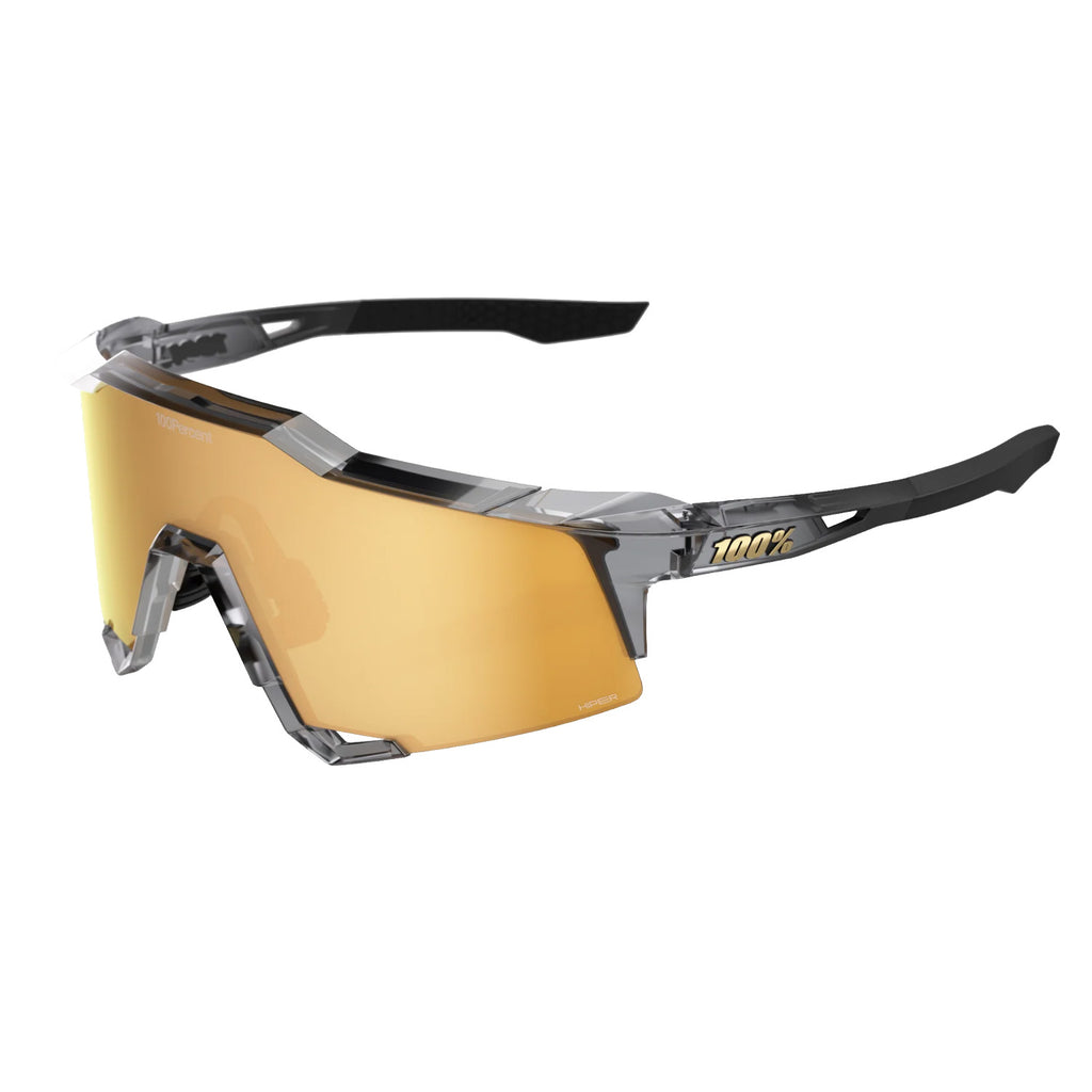 Lunettes de baseball 100% SPEEDCRAFT MLB Gris Translucide Poli – Lentille Miroir HiPER Or 24K