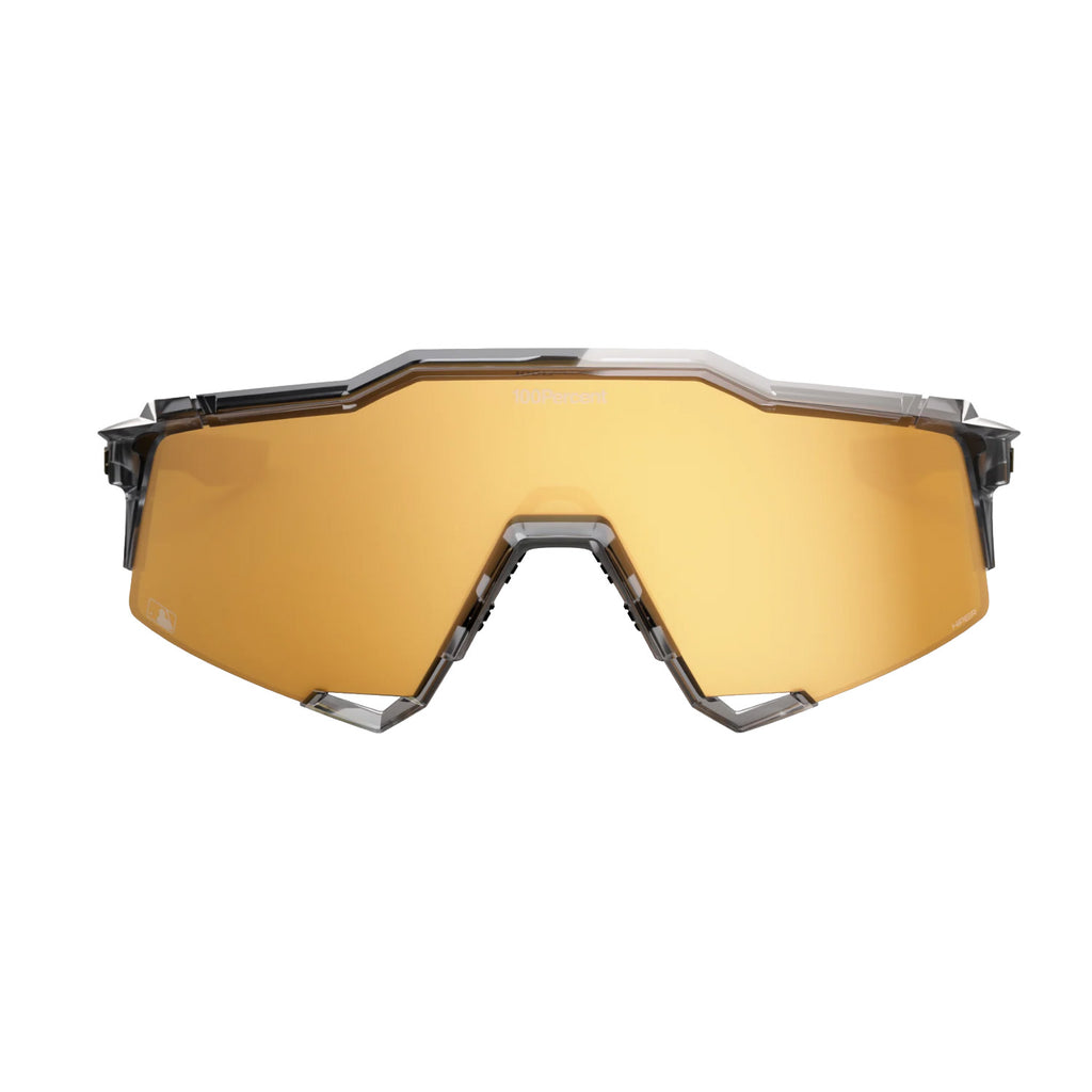 Lunettes de baseball 100% SPEEDCRAFT MLB Gris Translucide Poli – Lentille Miroir HiPER Or 24K