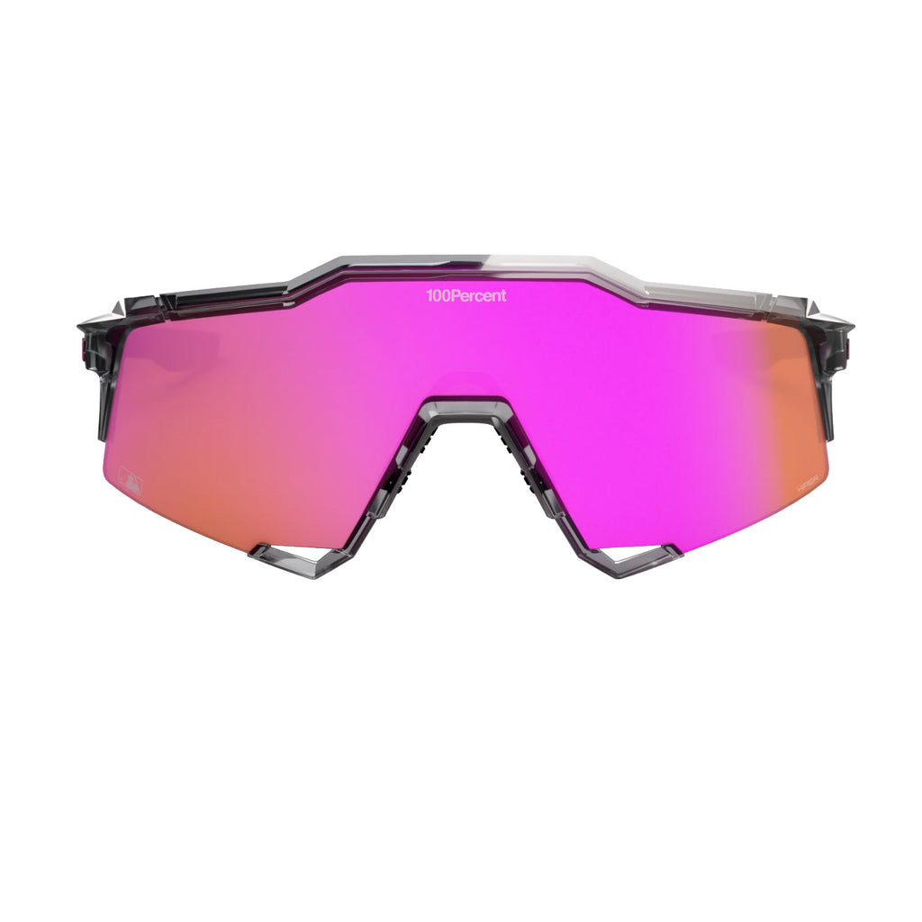 Lunettes de baseball 100% SPEEDCRAFT MLB Gris Translucide Poli – Lentille Miroir HiPER Rose Vital