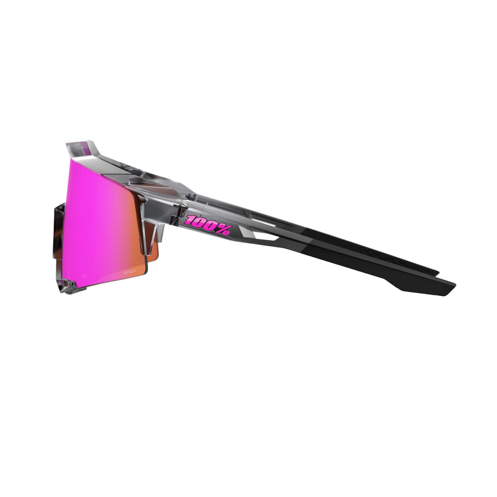 Lunettes de baseball 100% SPEEDCRAFT MLB Gris Translucide Poli – Lentille Miroir HiPER Rose Vital