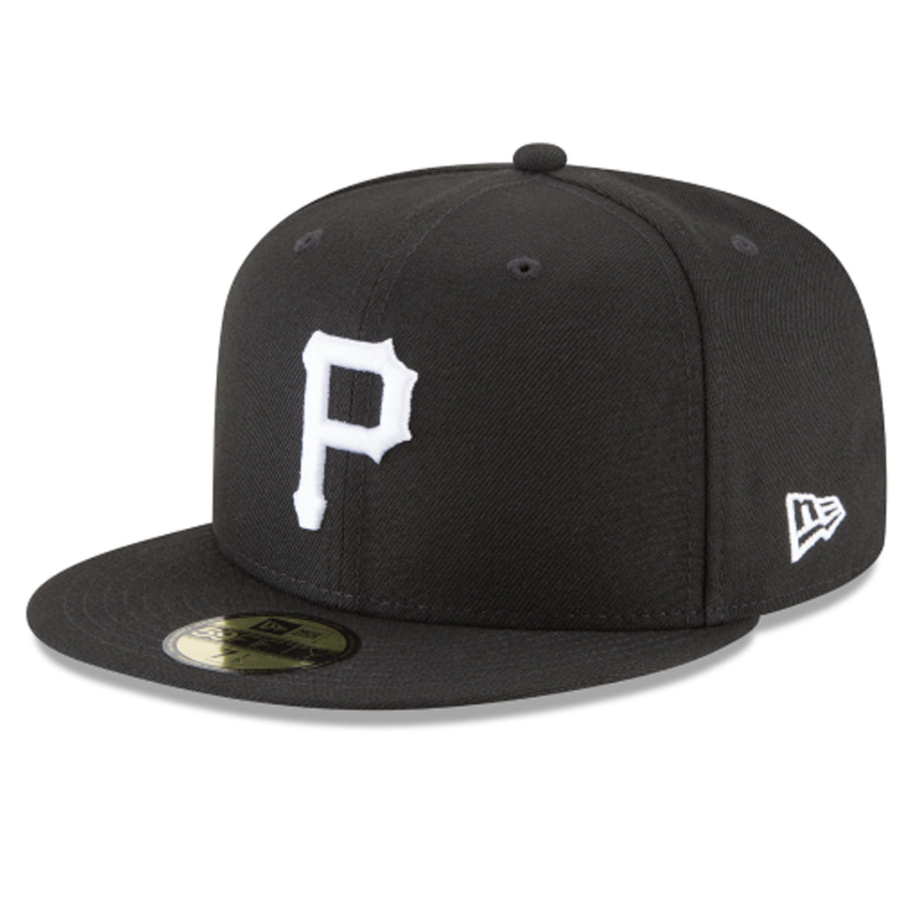 5950 Pittsburgh Pirates Black and White Basic Cap