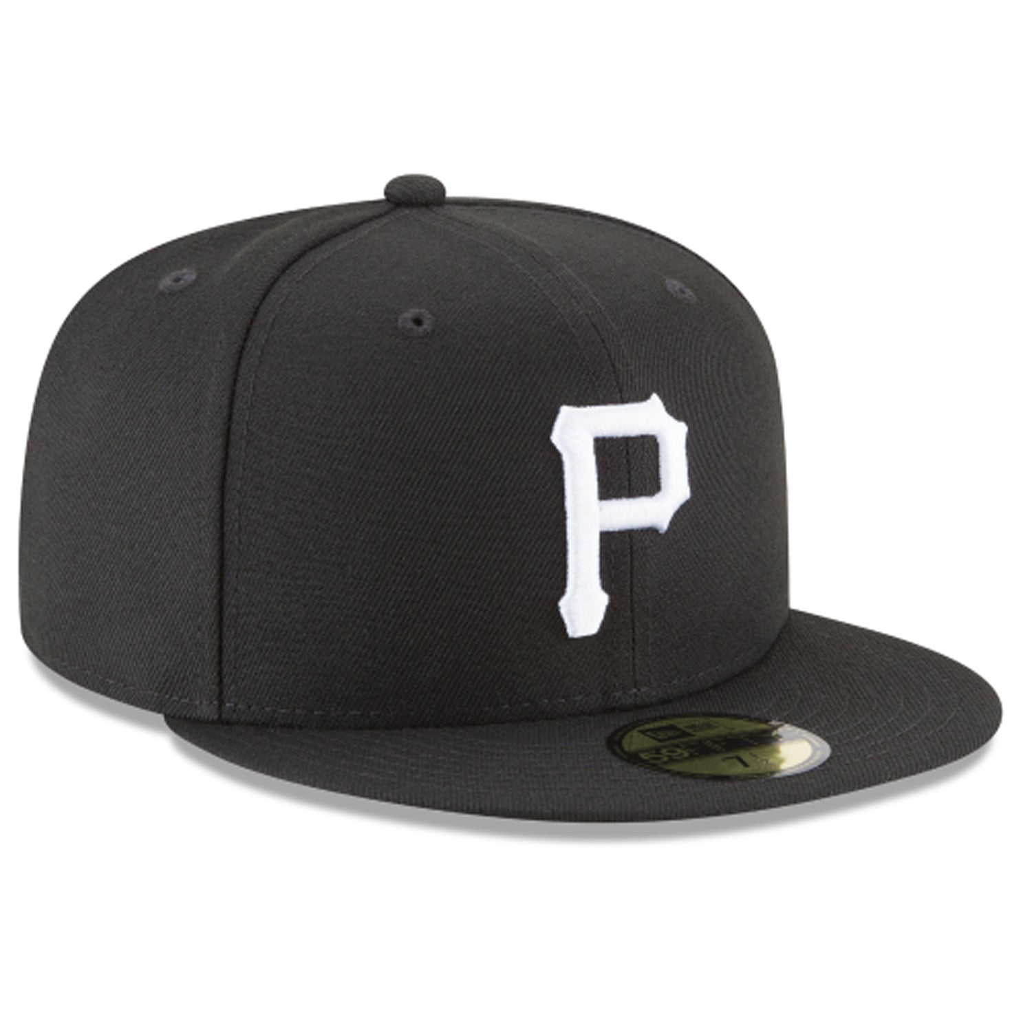 5950 Pittsburgh Pirates Black and White Basic Cap