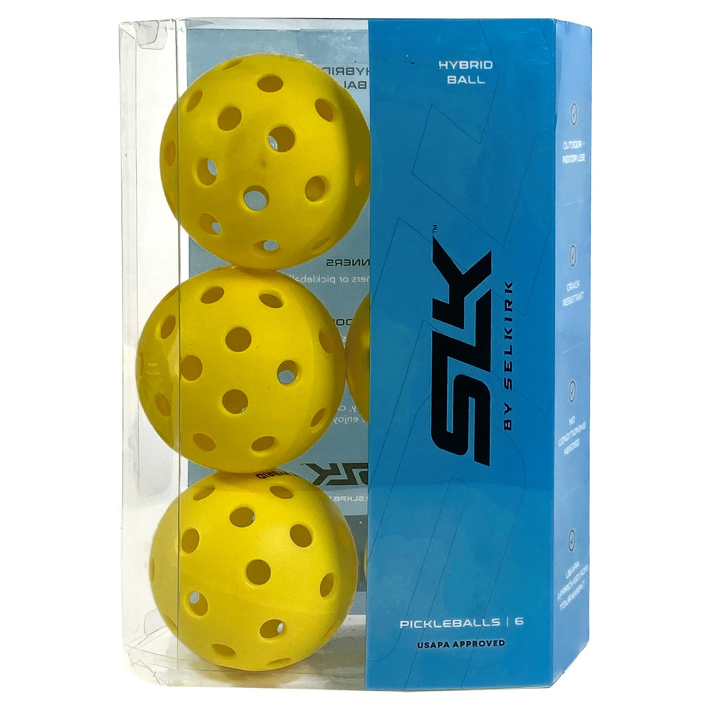 Balles de Pickleball SLK Hybrid Intérieur/Extérieur (6pq)