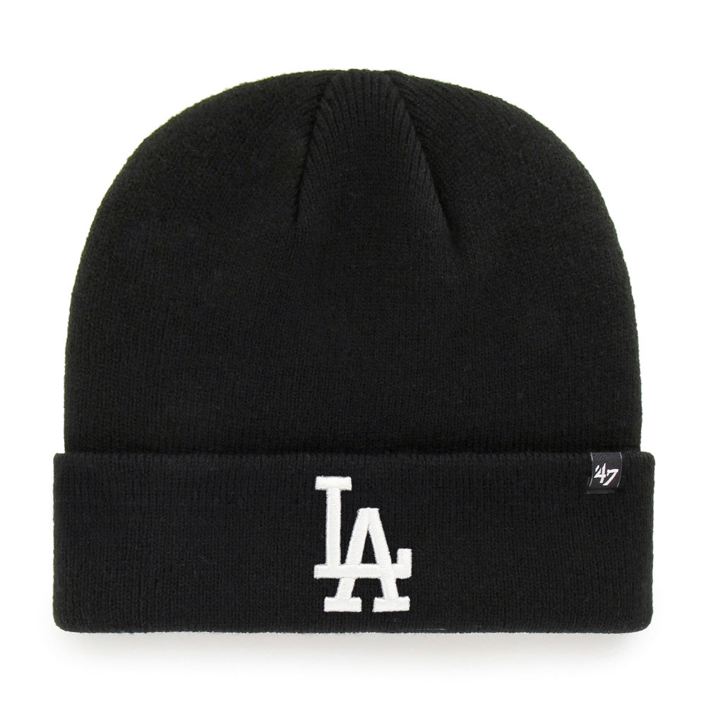 Tuque Raised Cuff Noire des Dodgers de Los Angeles