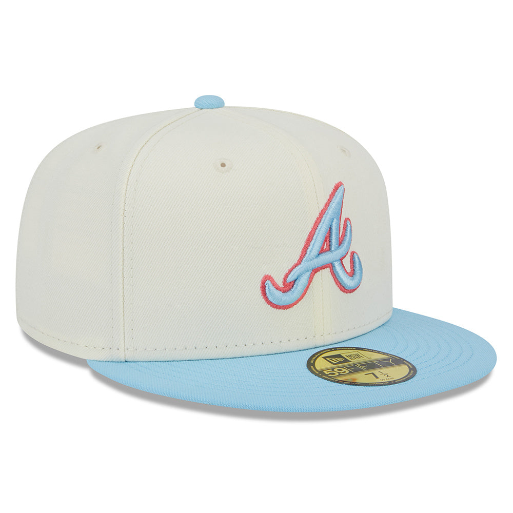 5950 Two-Tone Color Pack White Atlanta Braves Cap