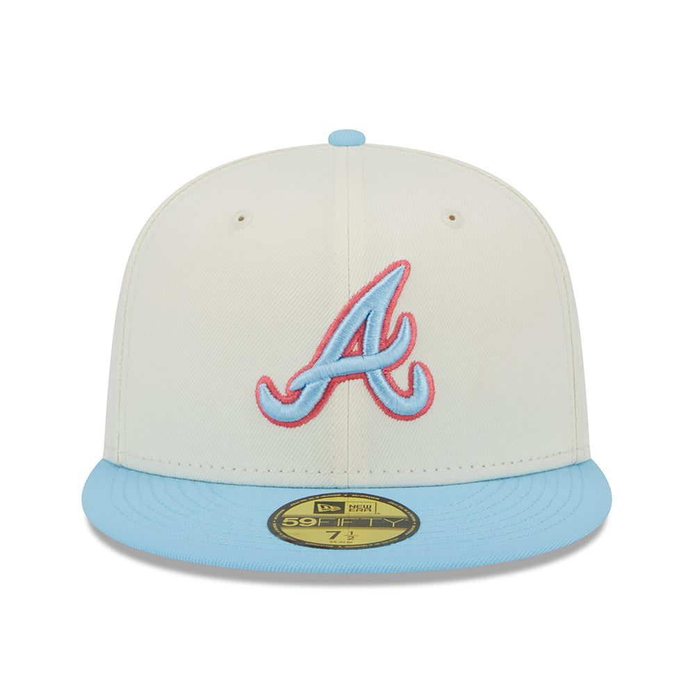 5950 Two-Tone Color Pack White Atlanta Braves Cap