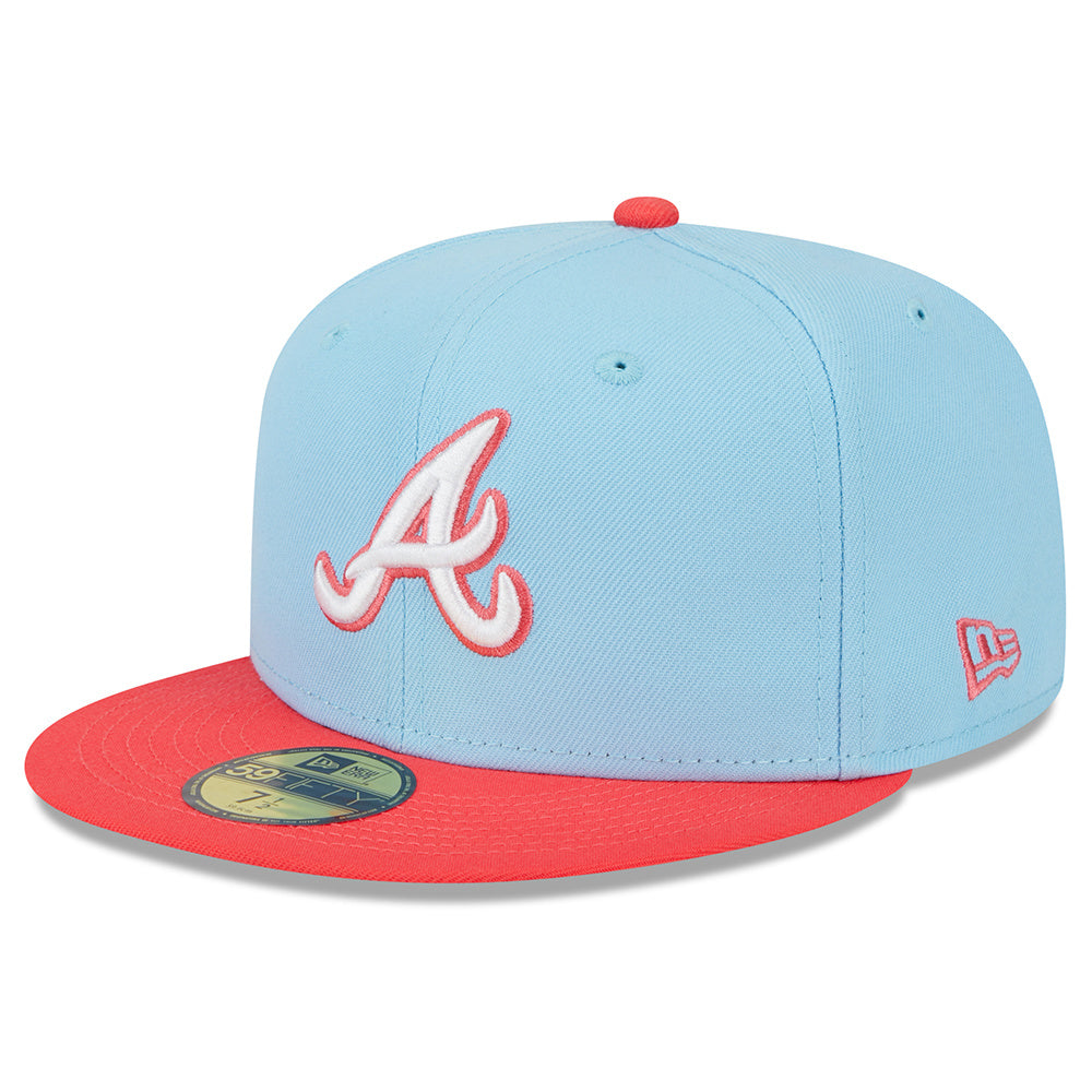 Casquette 5950 Two-Tone Color Pack Bleu Pâle des Braves d'Atlanta