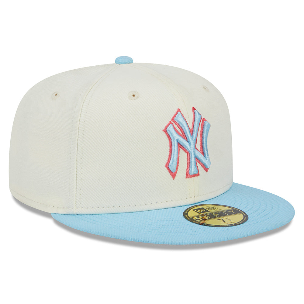 Casquette 5950 Two-Tone Color Pack Blanc des Yankees de New York