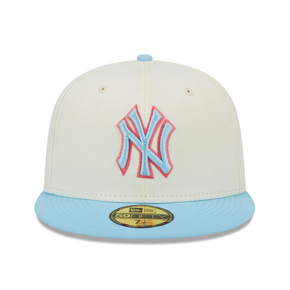 Casquette 5950 Two-Tone Color Pack Blanc des Yankees de New York