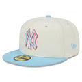 Casquette 5950 Two-Tone Color Pack Blanc des Yankees de New York