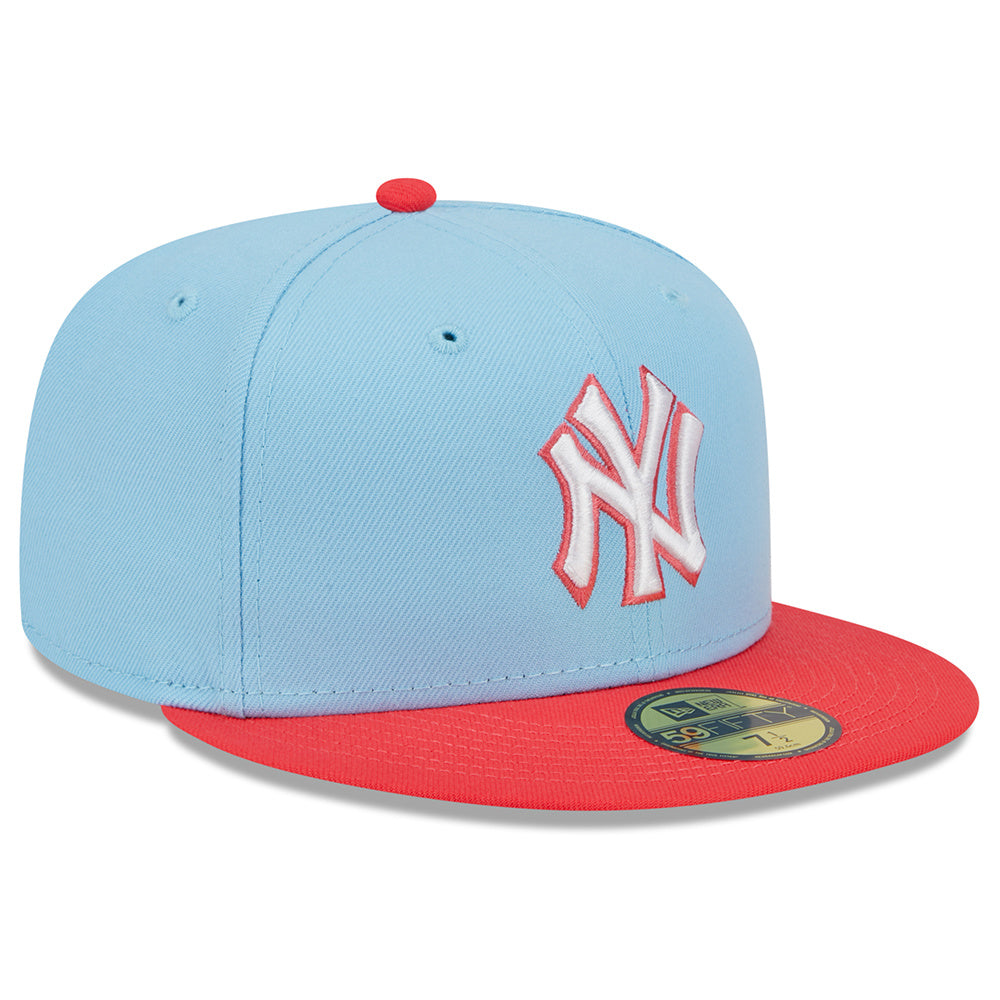 Casquette 5950 Two-Tone Color Pack Bleu Pâle des Yankees de New York