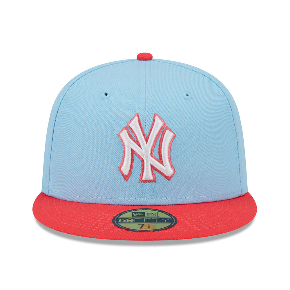 Casquette 5950 Two-Tone Color Pack Bleu Pâle des Yankees de New York