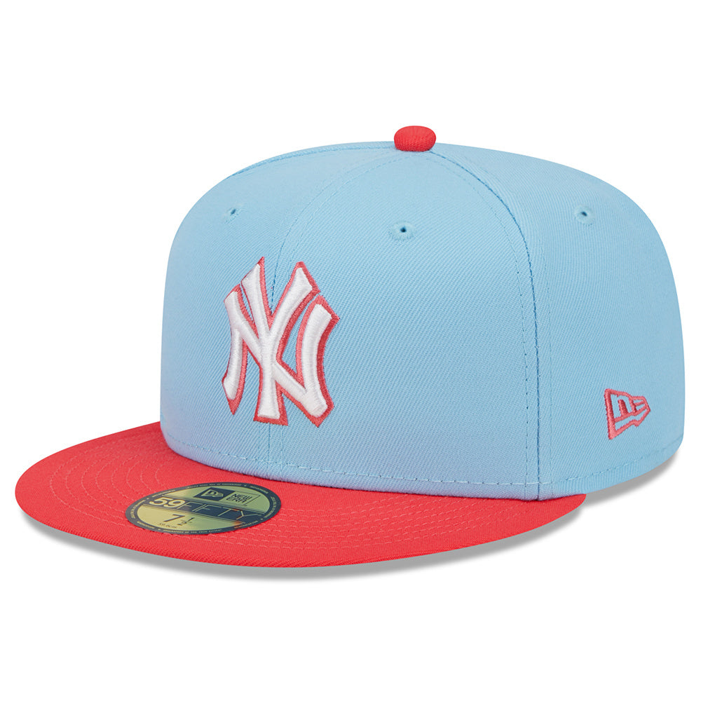 Casquette 5950 Two-Tone Color Pack Bleu Pâle des Yankees de New York