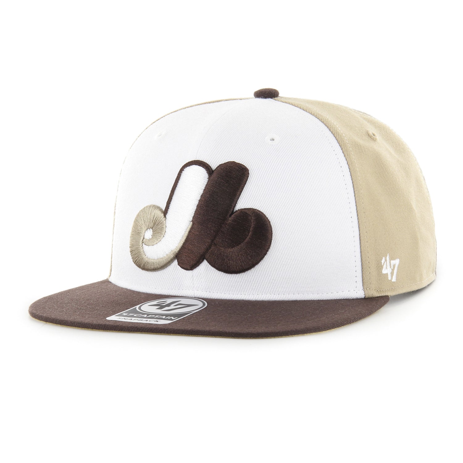 Montreal Expos Olympic Stadium MLB Deluxe 47 Sure Shot MVP Snapback Cap