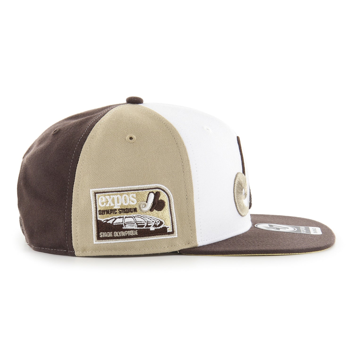 Montreal Expos Olympic Stadium MLB Deluxe 47 Sure Shot MVP Snapback Cap