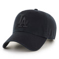 Los Angeles Dodgers MLB Clean Up Black on Black Cap