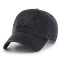 Montreal Expos MLB Clean Up Black on Black Cap
