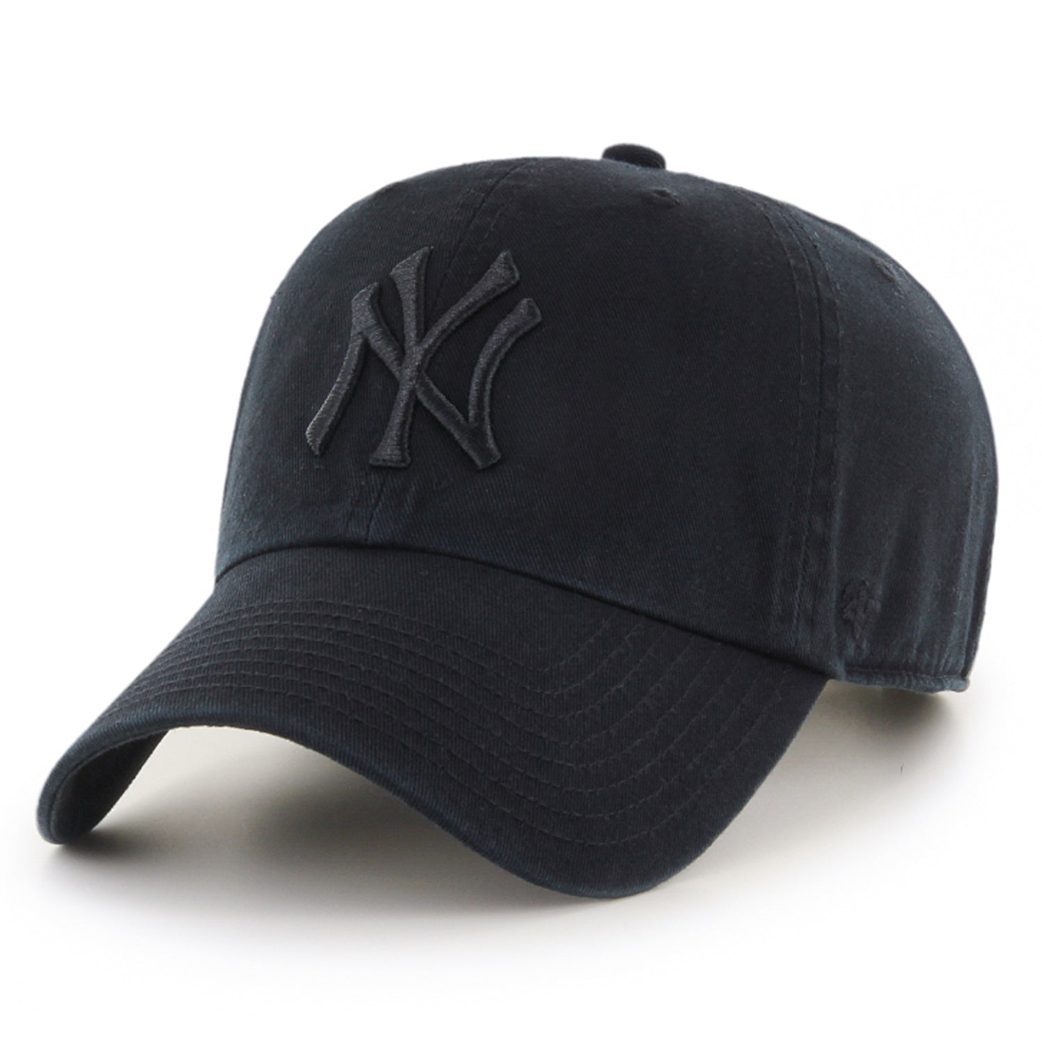 New  York Yankees MLB Clean Up Black on Black Cap