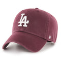 Los Angeles Dodgers MLB Clean Up Dark Maroon Cap