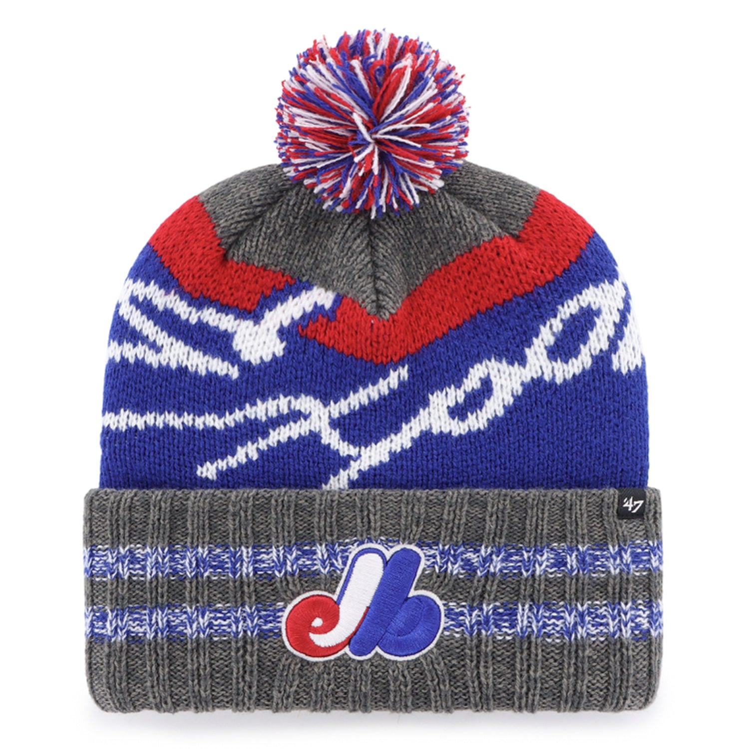 Tuque MLB Hyperbolic 47 Cuff des Expos de Montréal