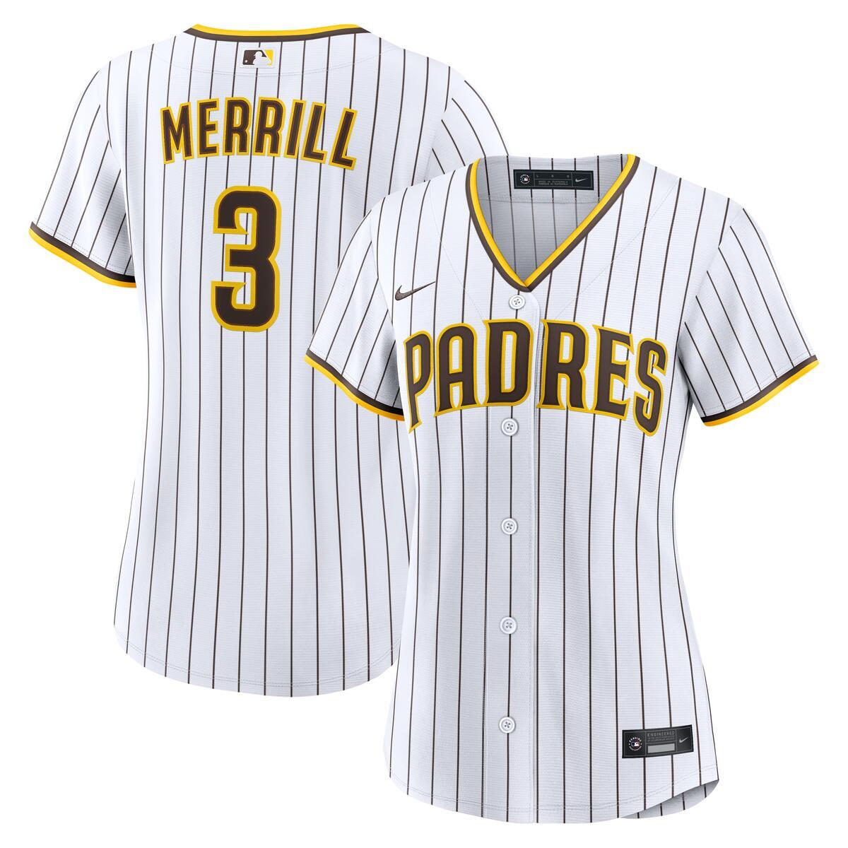 San Diego Padres Jackson Merrill Home Jersey
