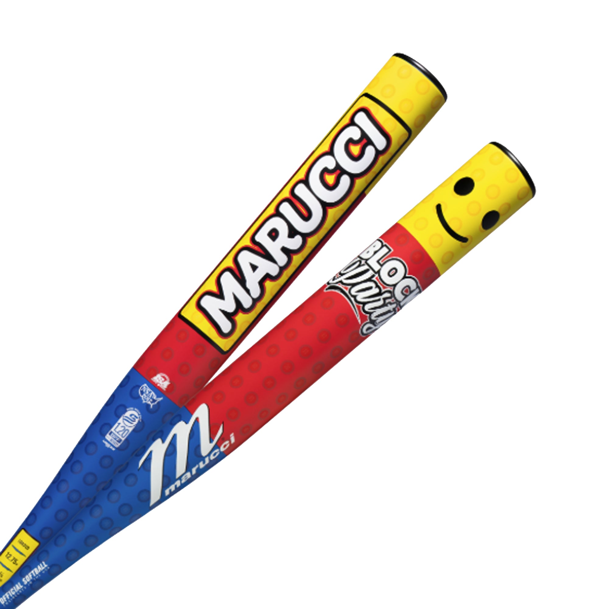 Bâton de Slowpitch Marucci Block Party 1-Pièce USSSA Baril 12.75" Loaded