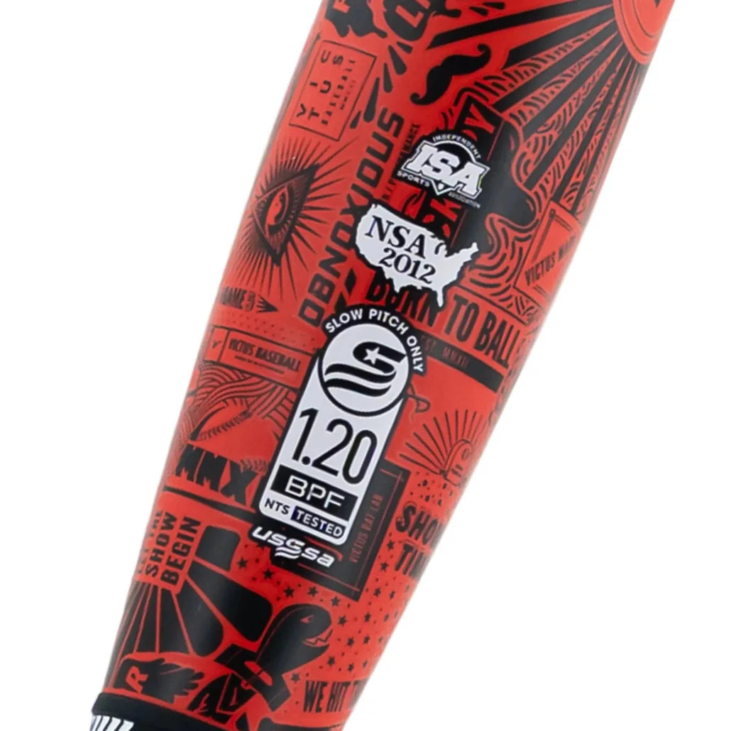 Victus Nox Red USSSA 13.25" Barrel No No Load Slowpitch Bat