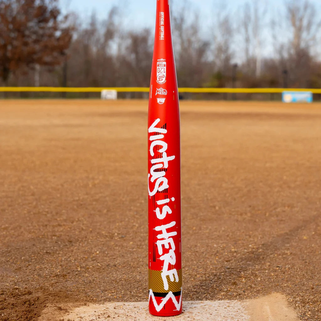 Victus Vandalized Red 1-Piece 12.75" Barrel USSSA Ya-Ya Loaded Slowpitch Bat