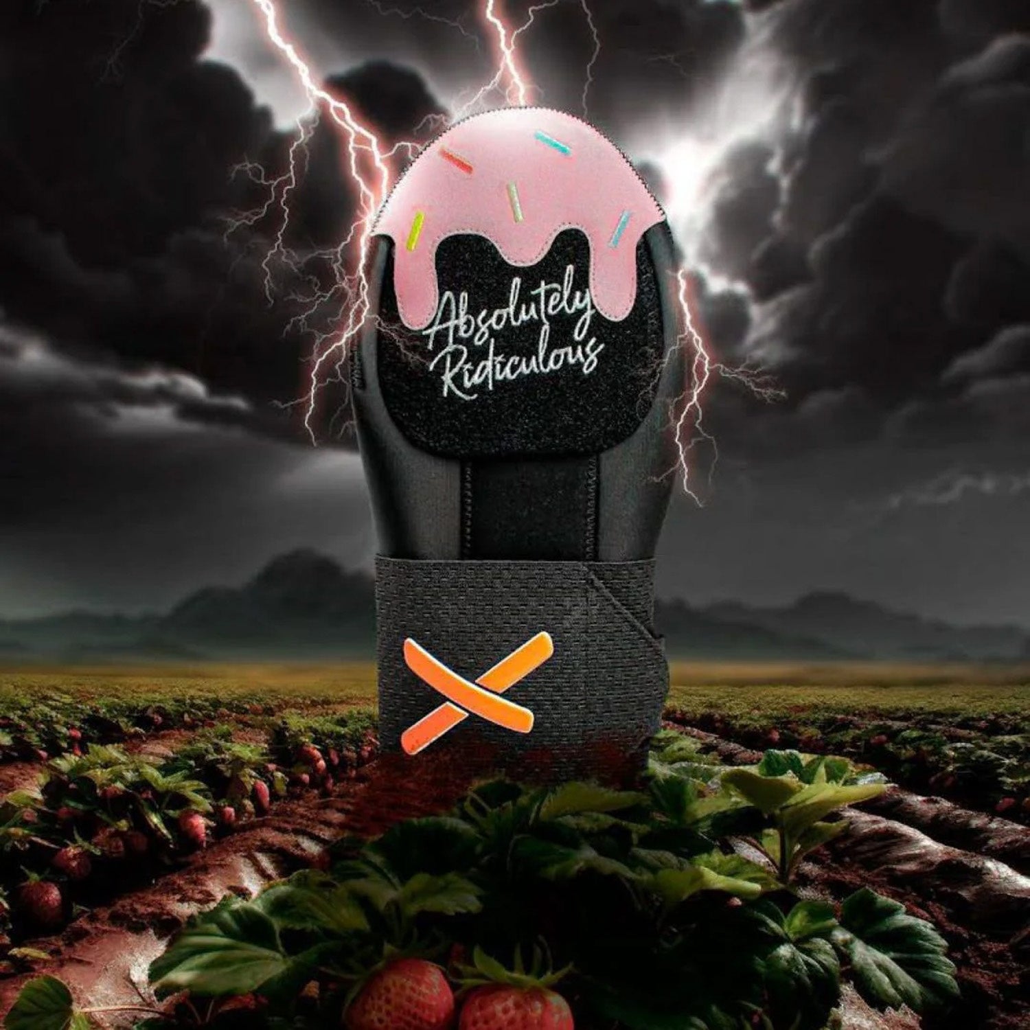 Absolutely Ridiculous Strawberry Blackout Ice Cream Youth Sliding Mitt