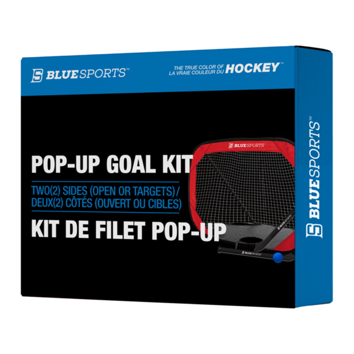 Blue Sports Kit de Filet POP-UP avec Cible