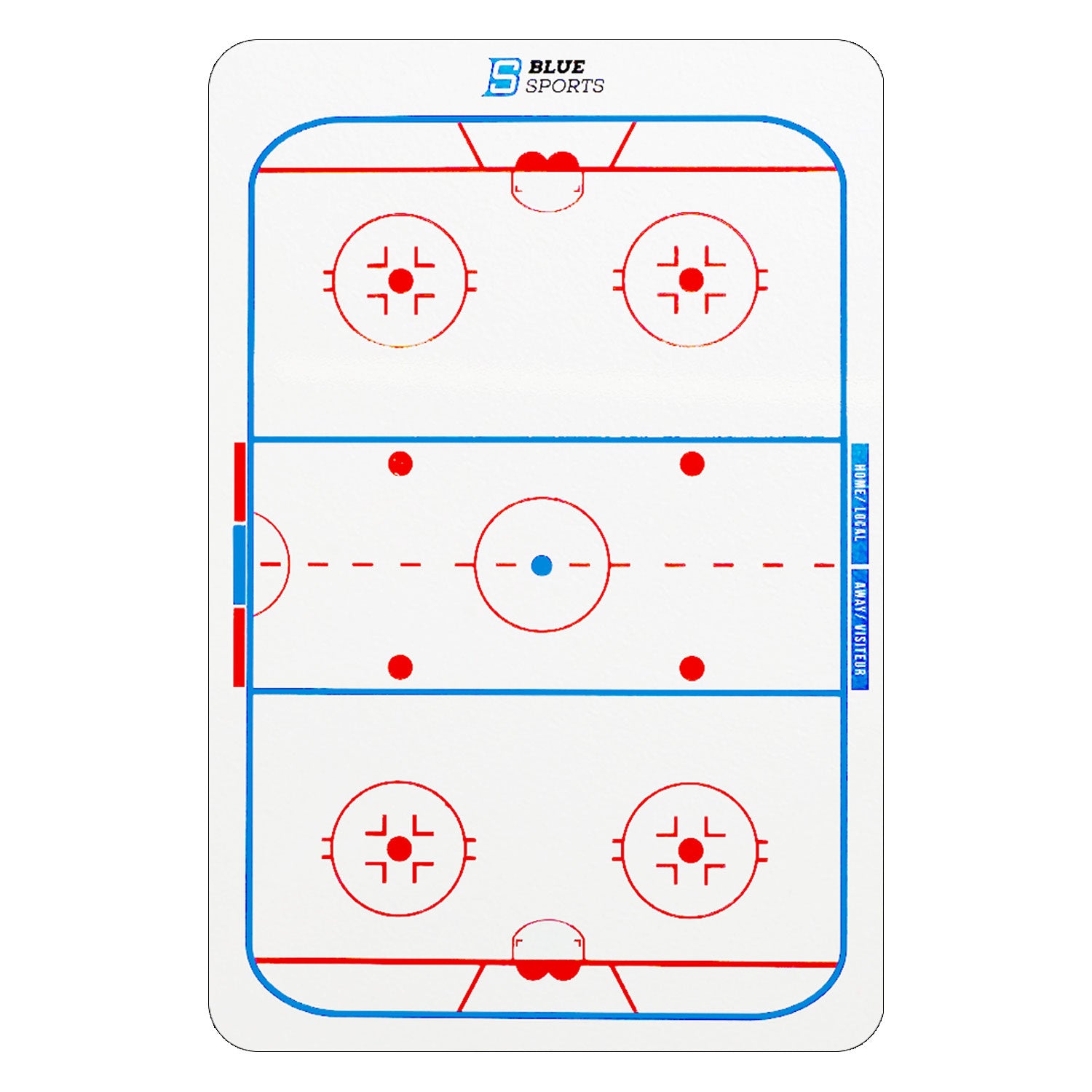 Blue Sports Hockey Pocket Coach Board (Double Sided)