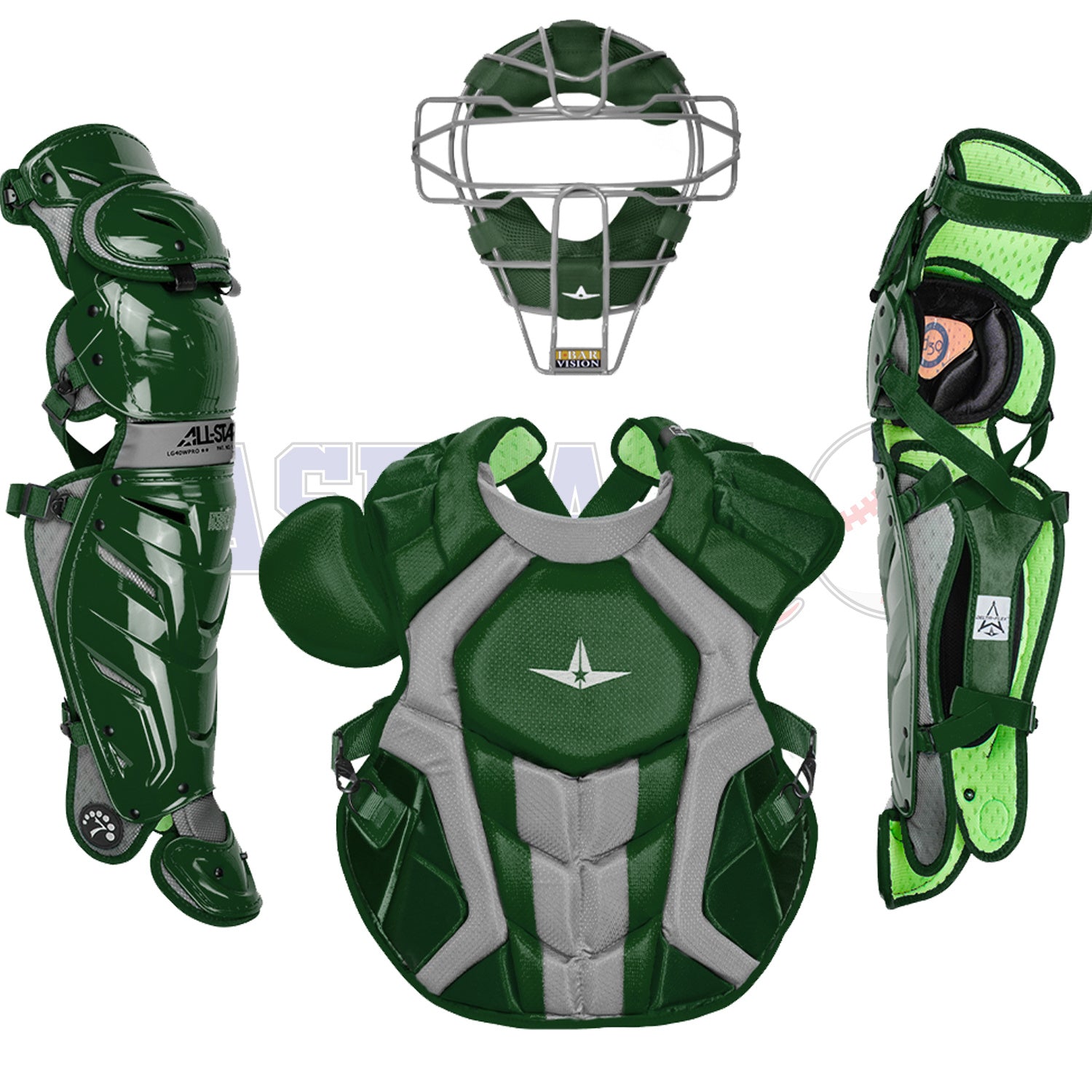 Skull Cap Style System 7 Axis Adult Catcher's Kit