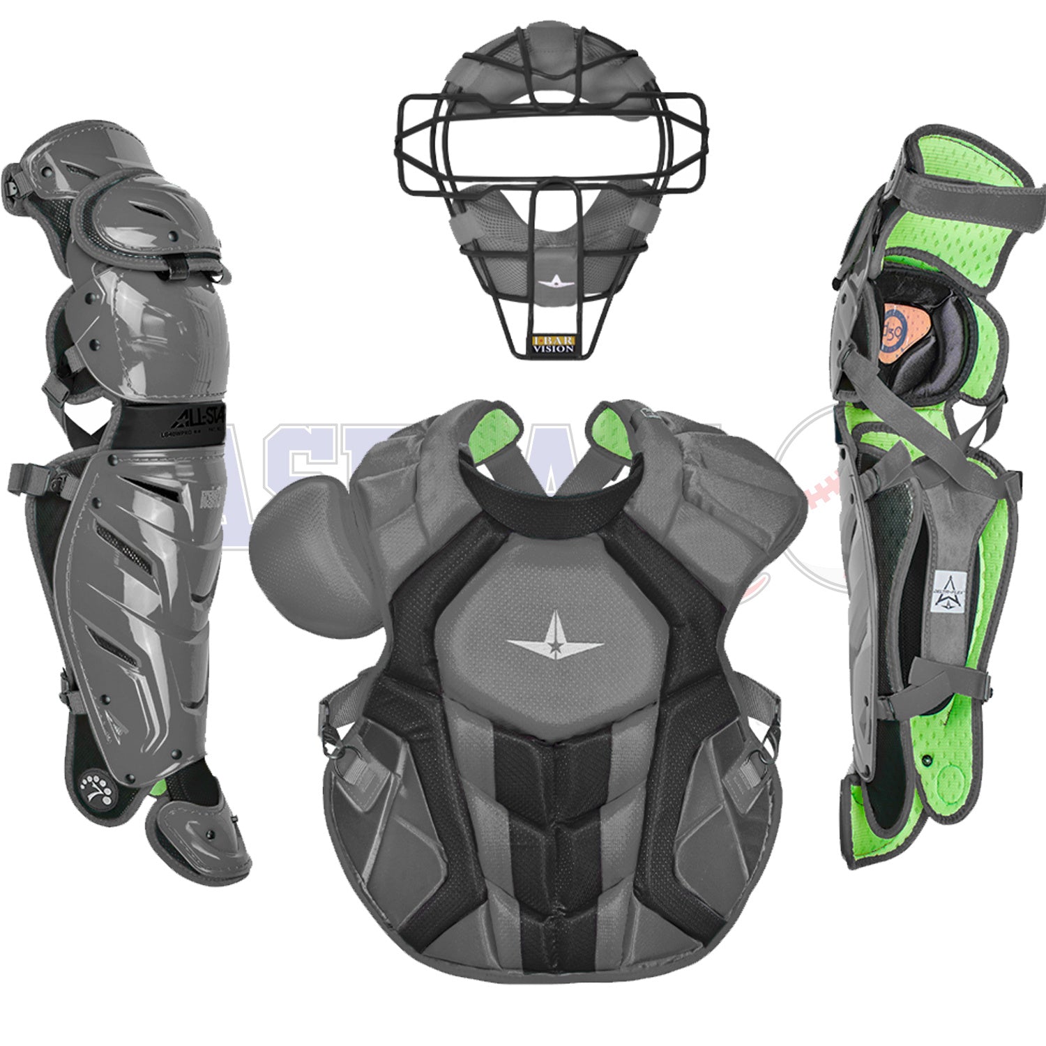 Skull Cap Style System 7 Axis Adult Catcher's Kit
