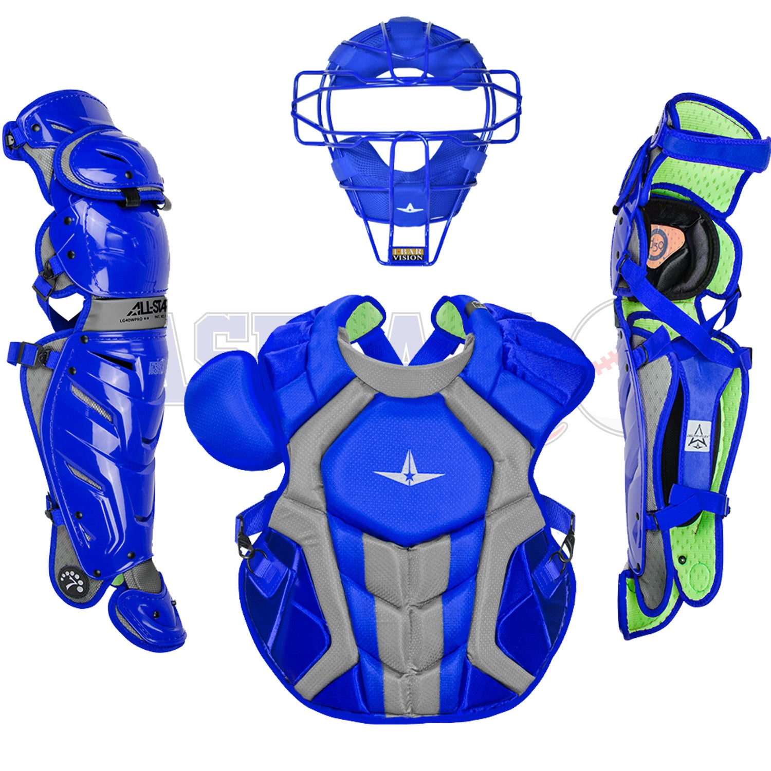 Skull Cap Style System 7 Axis Adult Catcher's Kit