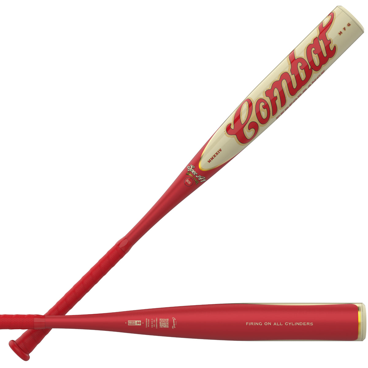 Combat Steel Horses Red Rider BBCOR Baseball Bat (-3)