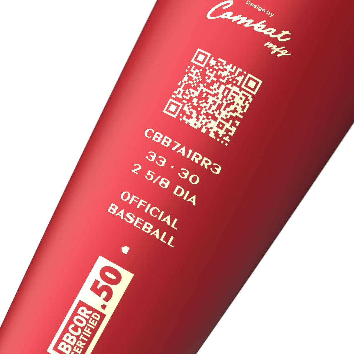 Combat Steel Horses Red Rider BBCOR Baseball Bat (-3)