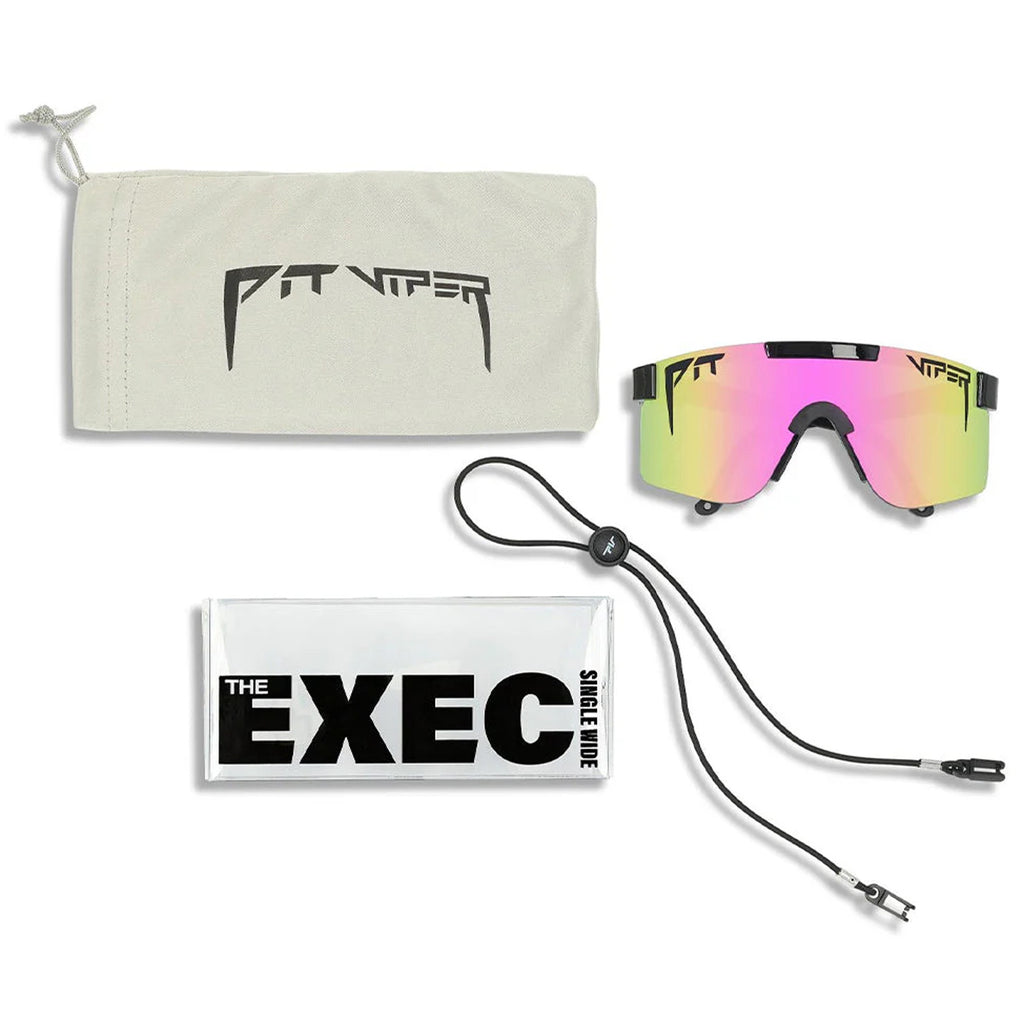 The Exec Original Narrow Polarized Pink Sunglasses