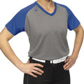 V-Neck Short Sleeve Raglan Women's Shirt