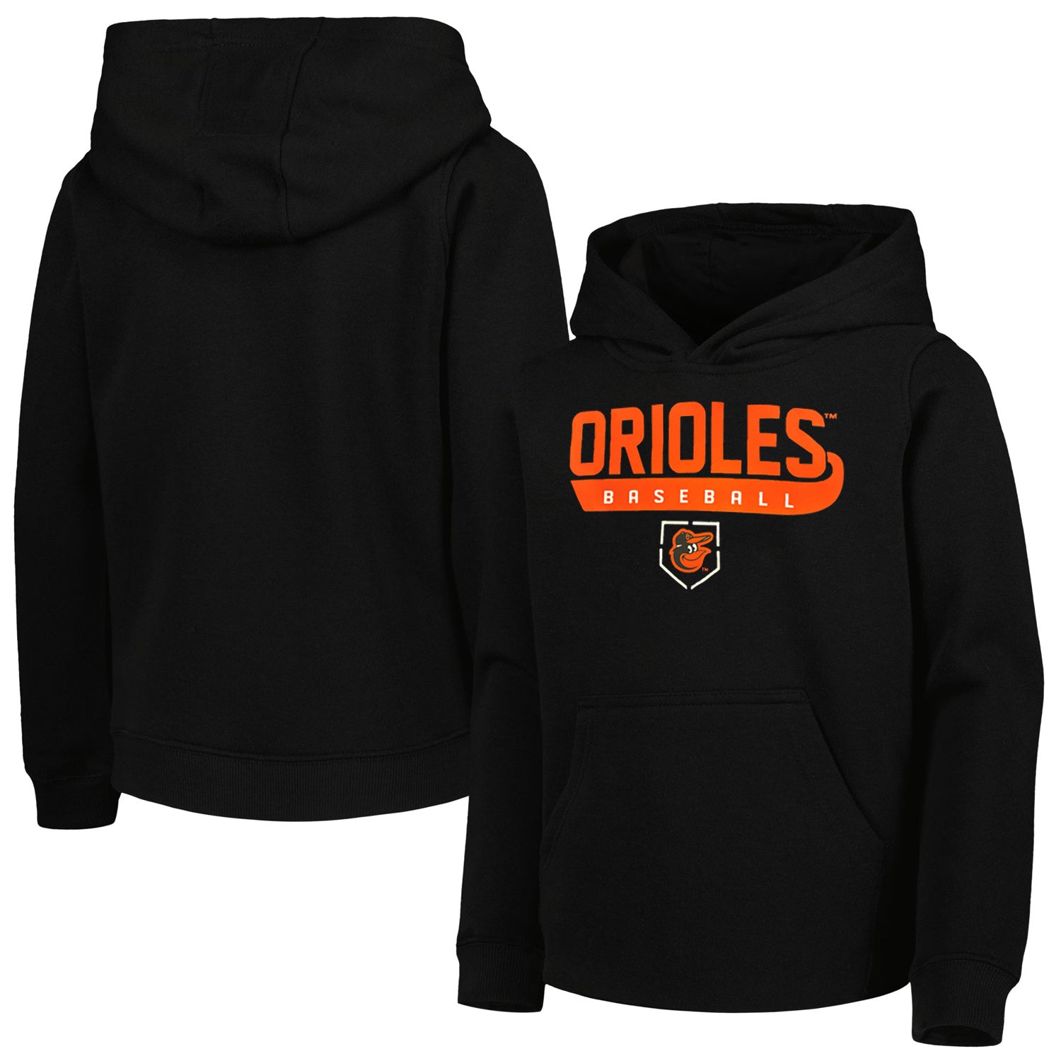 Baltimore Orioles Target Base Hood Youth Hoodie