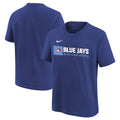 Nike T-Shirt pour Enfant MLB Wordmark Coton des Blue Jays de Toronto