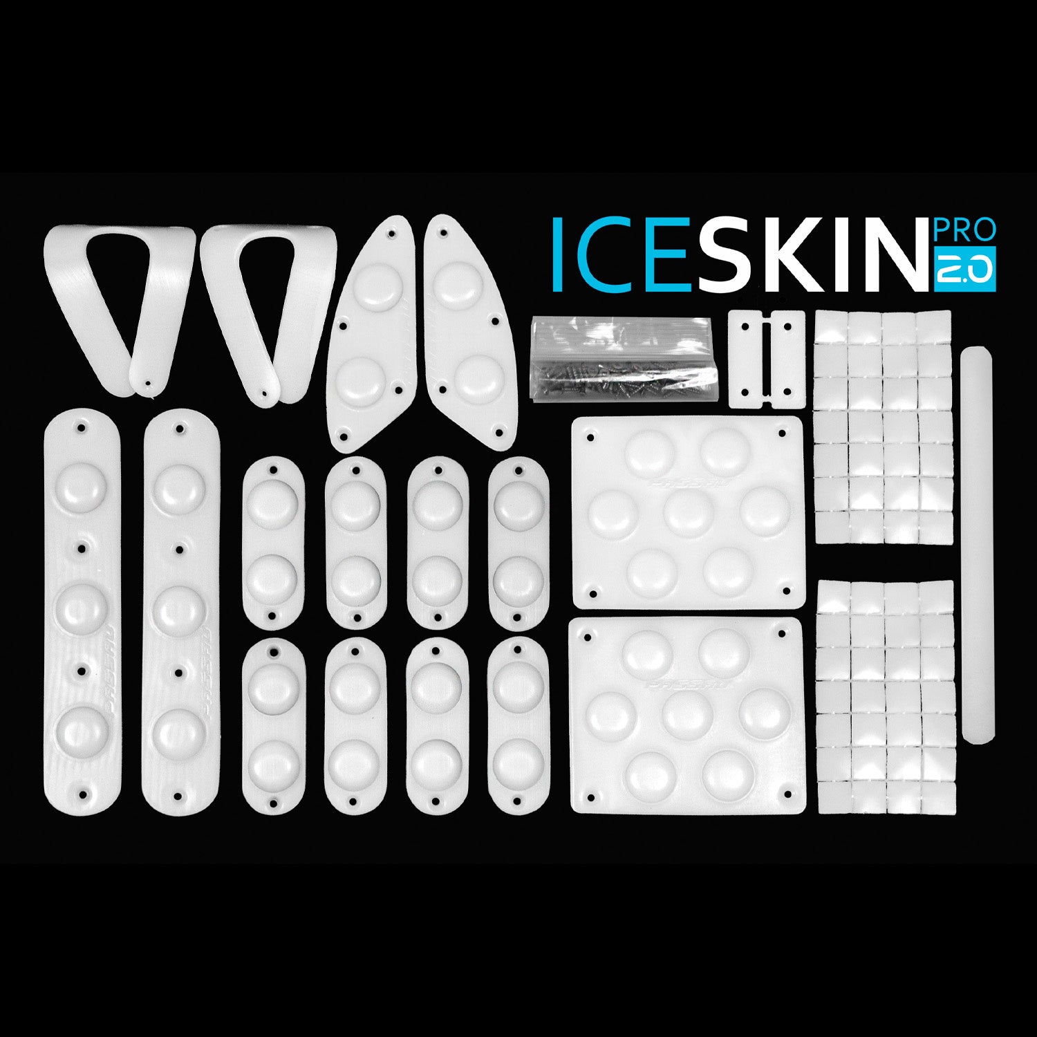 Ensemble universel de Sliders ICESKIN pro (à bulles) 2.0