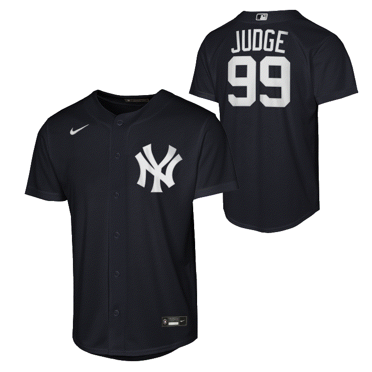 Nike New York Yankees Aaron Judge Alt. 2 Baseline Youth Jersey