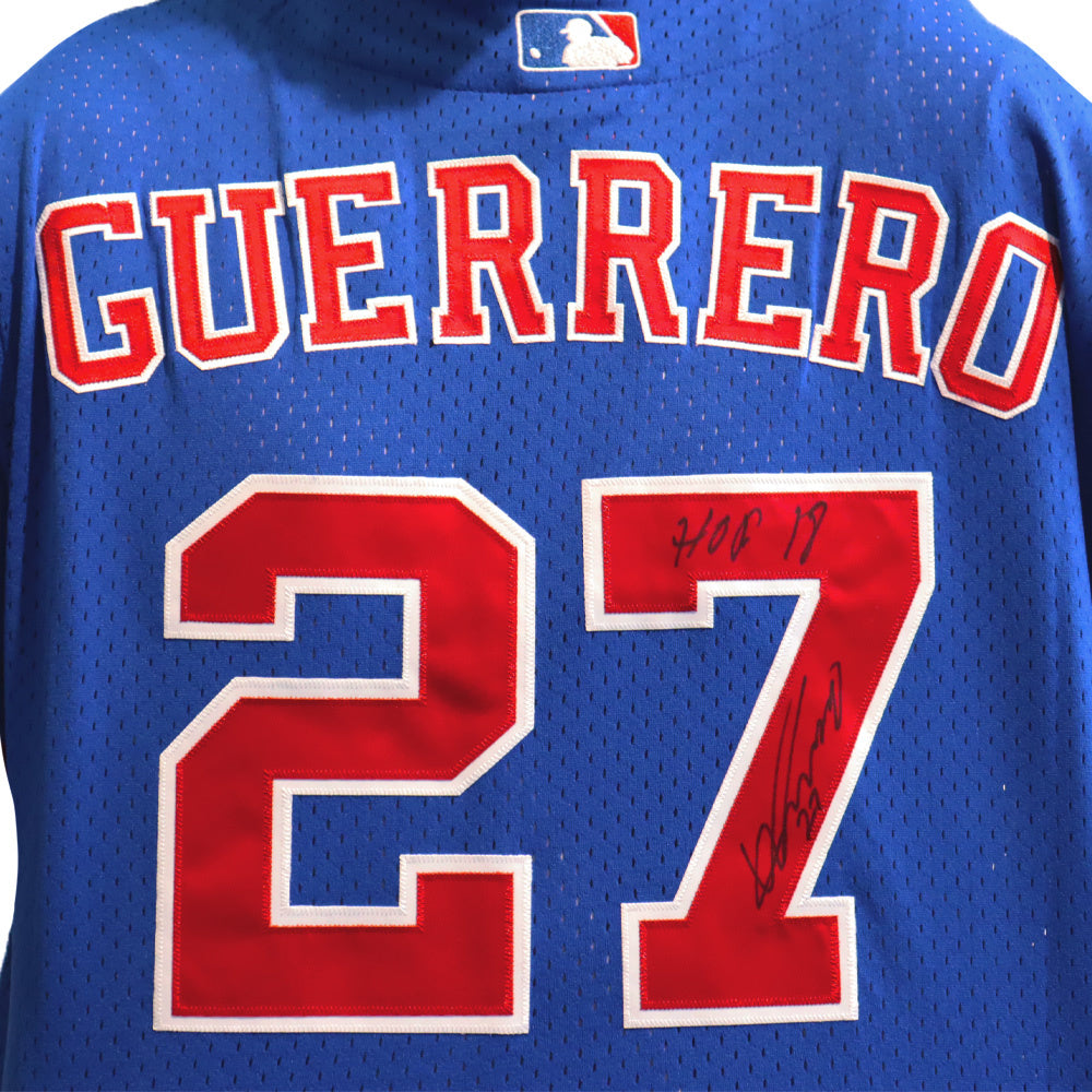 Vladimir Guerrero Sr. Montreal Expos Autographed Cooperstown Jersey
