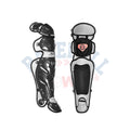 Adult System 7 Catcher's Leg Guards 15.5"