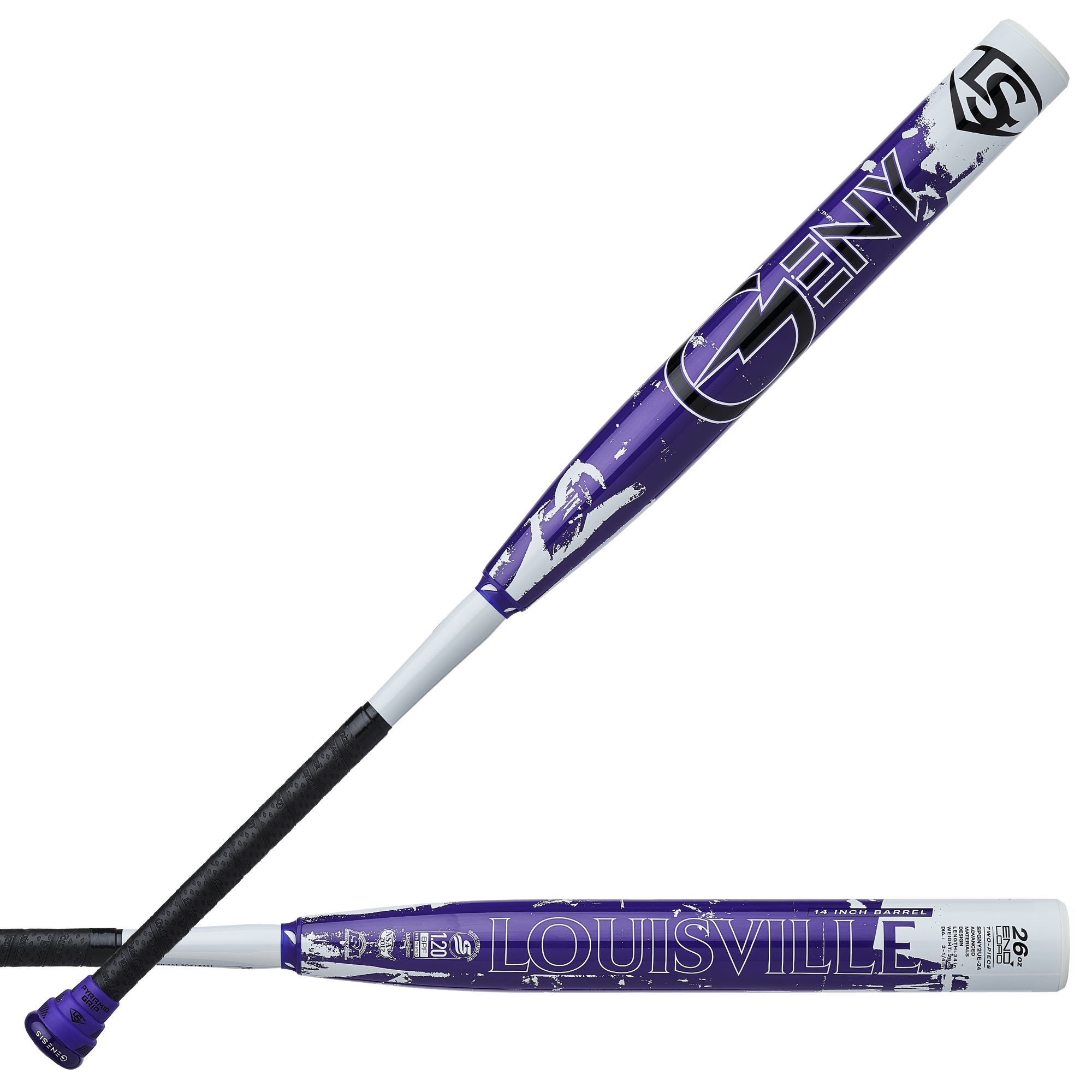 Bâton de Slowpitch Geny V2 2-Pièce Endload 2024 Baril 14" USSSA